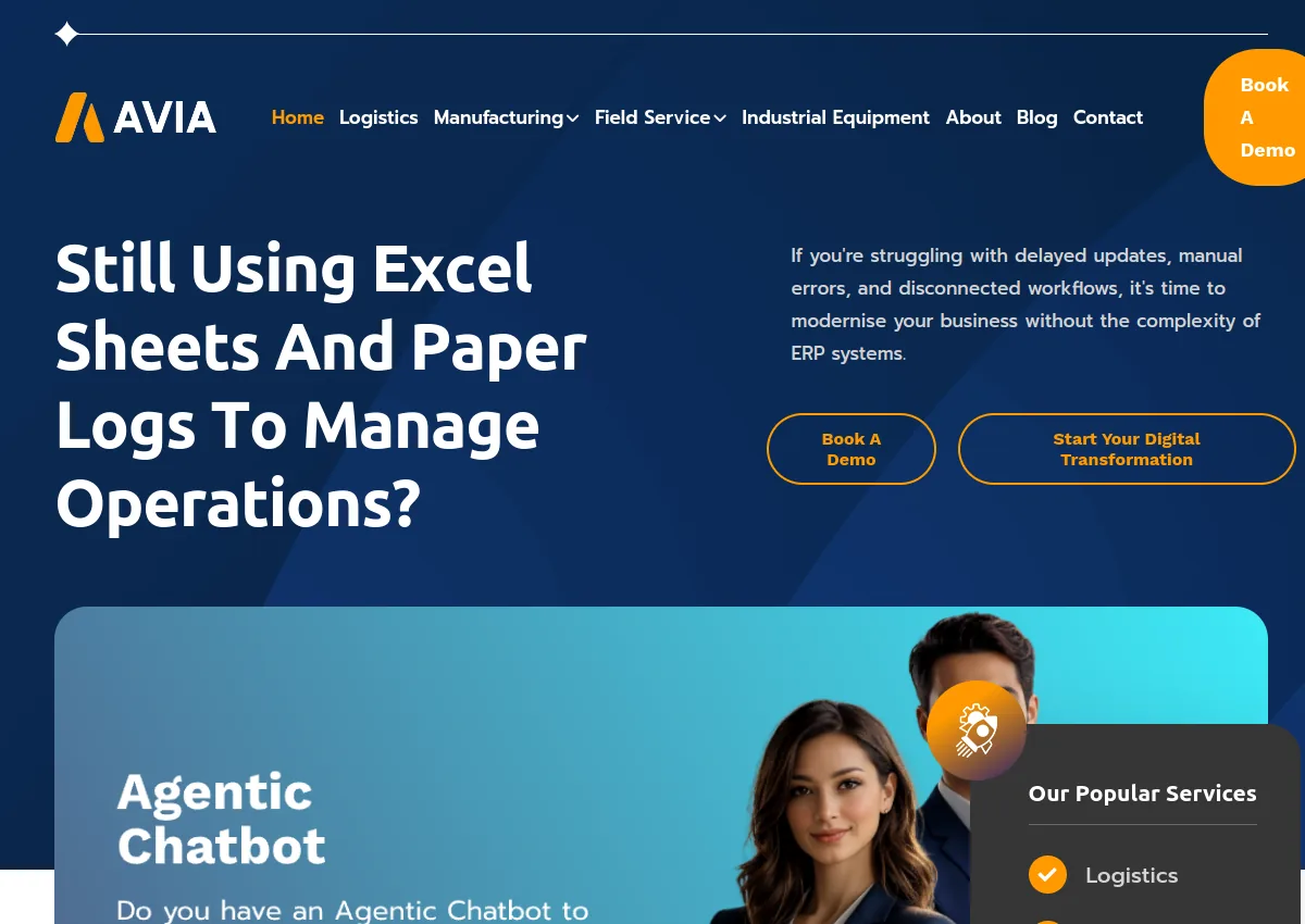 Avia Enterprises website preview