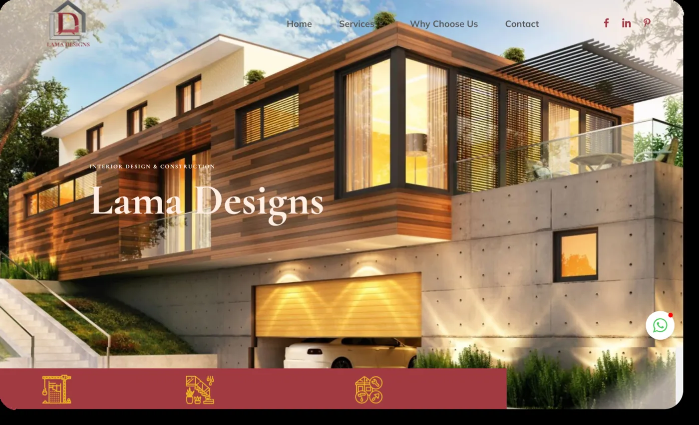 Lama Design website preview
