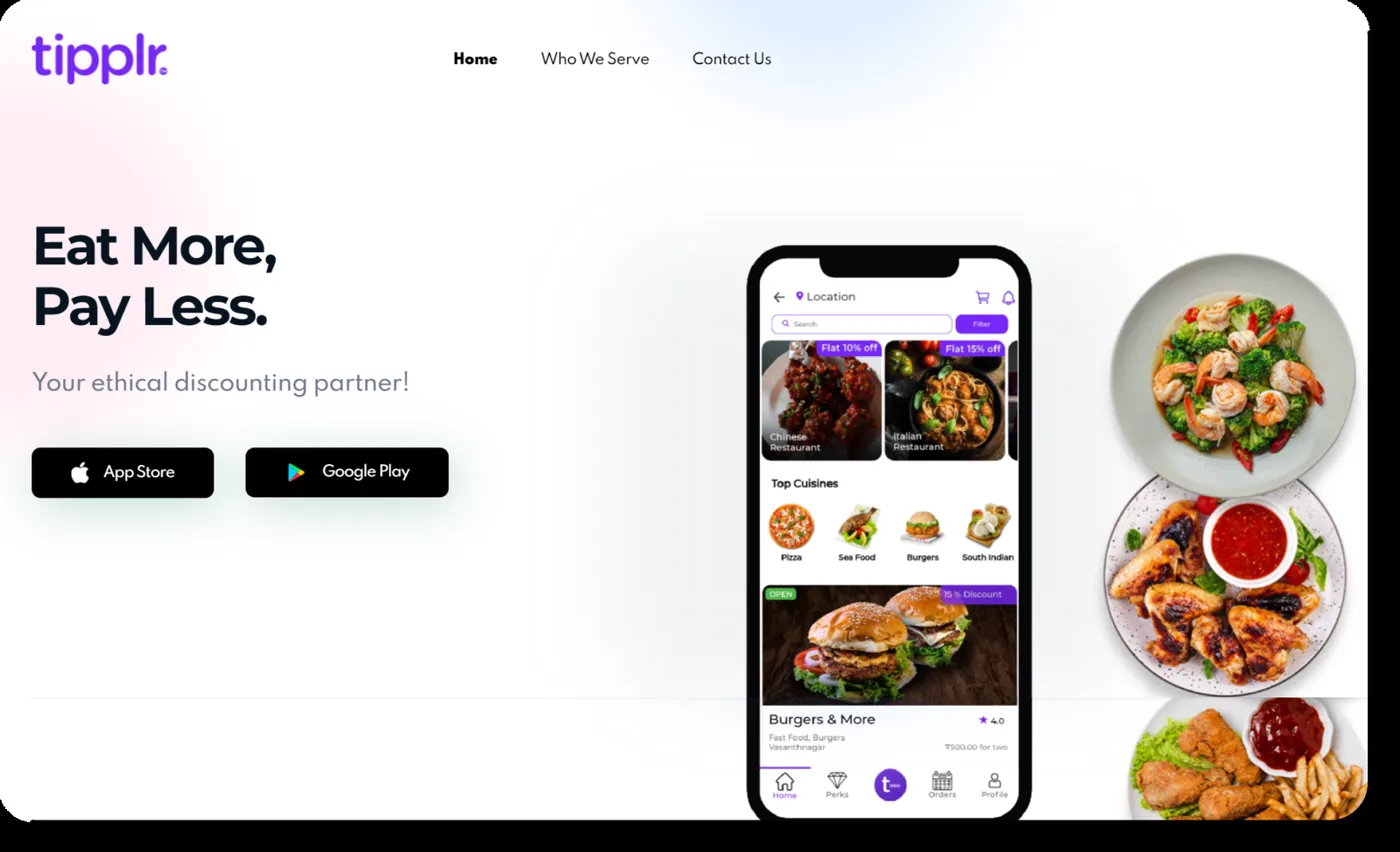 Tipplr website preview